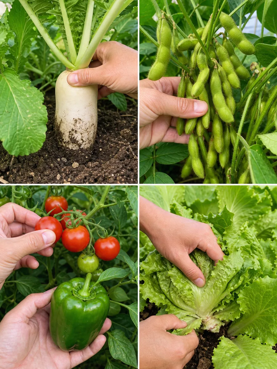 野菜の収穫サインまとめで確認する手順と判断ポイント