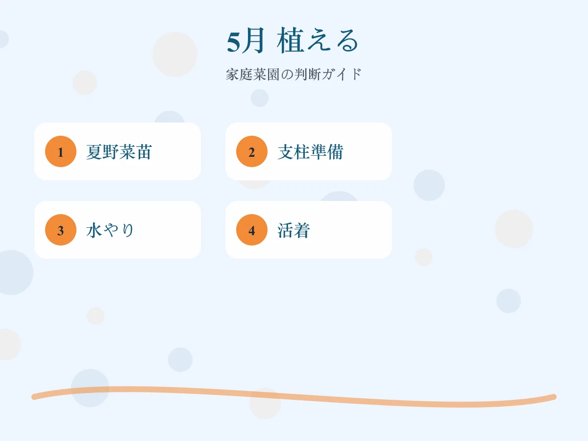 5月に植える野菜