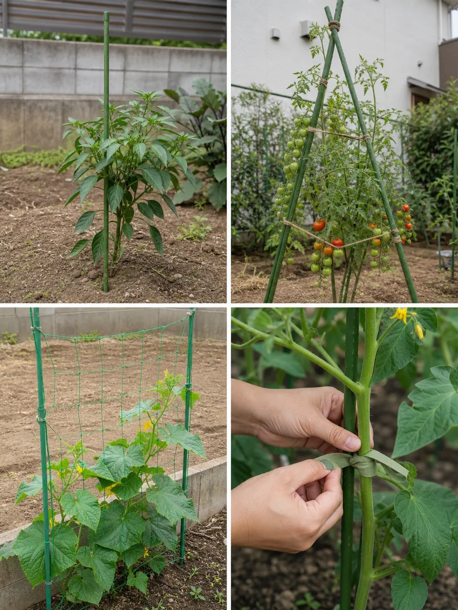 野菜の支柱の立て方で確認する手順と判断ポイント