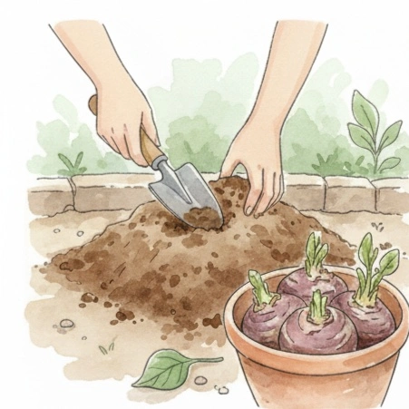 土壌準備・種芋植付