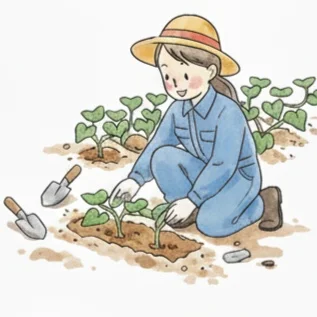 植付け（寝かせ植え）